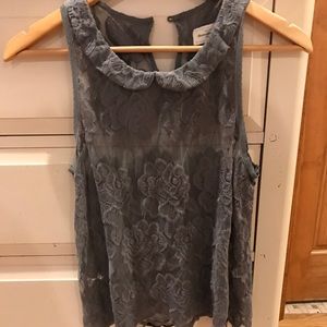Never worn Abercrombie and Fitch lace tank top